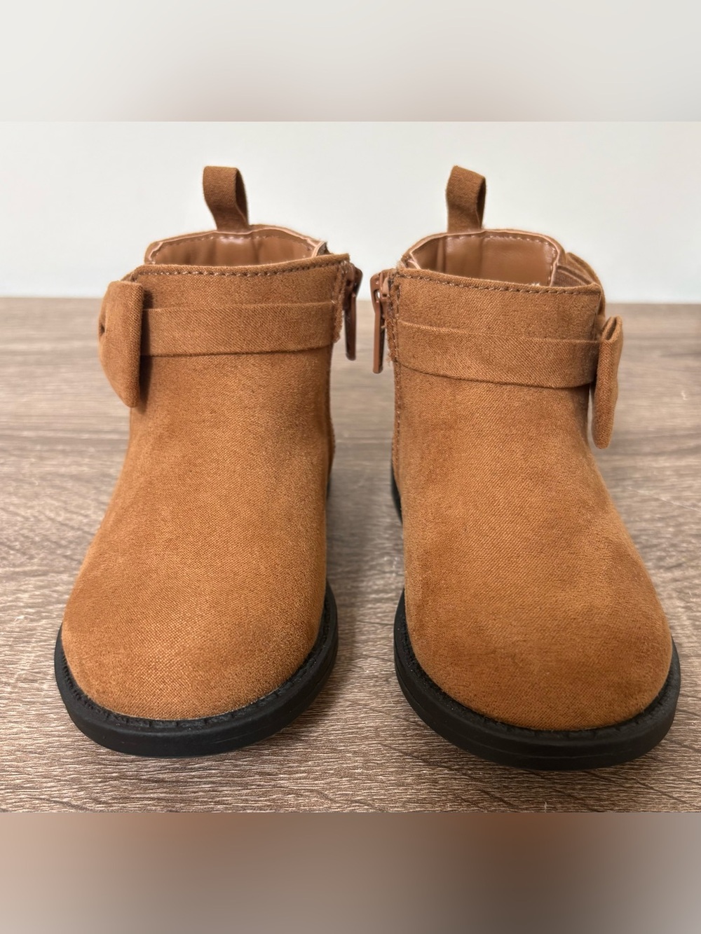 Gap Toddler Vegan Suede Bow Chelsea Ankle Boots Sz 7